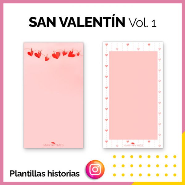 Fondos para stories de Instagram San Valentín